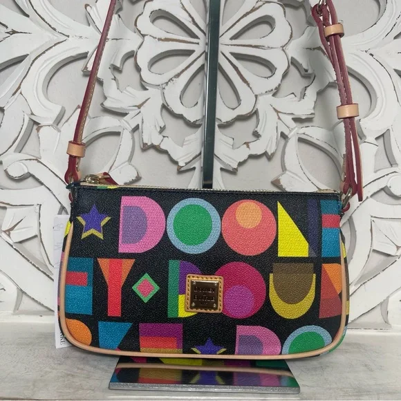 Dooney Bourke Lexi Crossbody Bag Art Deco Black Multicolor